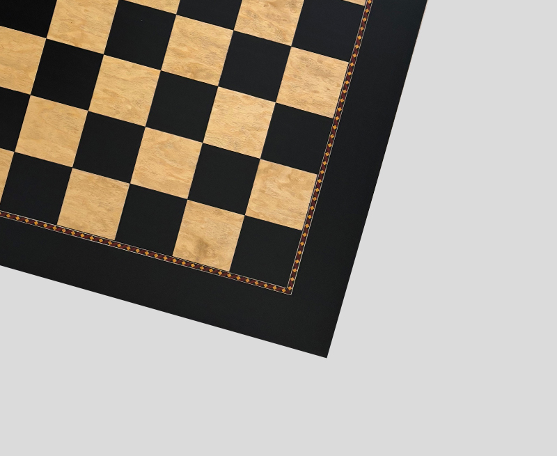 Tablero Gambito de dama Deluxe y Piezas acacia Deluxe